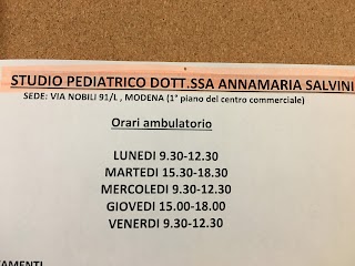 Studio pediatrico Dott.ssa Salvini Annamaria