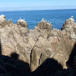 Punto di vista dalle scale al mare