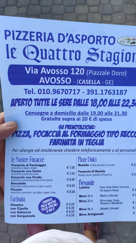 Le Quattro Stagioni pizzeria d'asporto