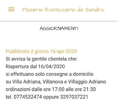 Pizzeria Rosticceria da Sandro