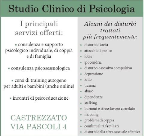 Studio Clinico di Psicologia - Cornali Viviana
