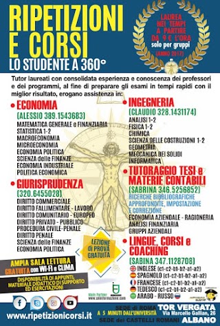 Ripetizioni e Corsi - Lo studente a 360°