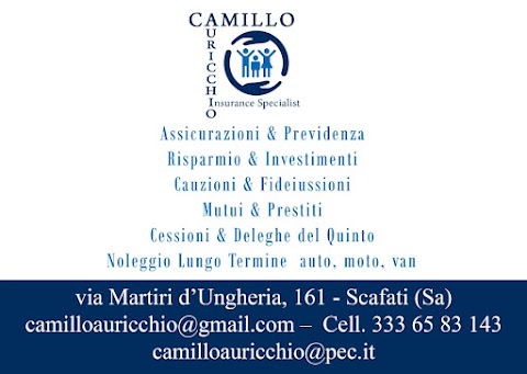 Camillo Auricchio Insurance Specialist - Auricchio Assicurazioni