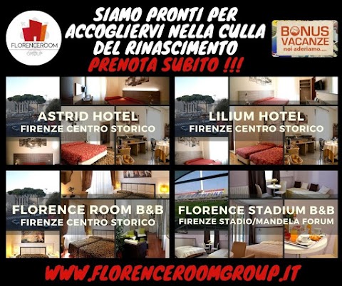 FLORENCEROOM GROUP - HOTELS - BED & BREAKFAST - FLORENCE - ITALY - FIRENZE CENTRO & ZONA STADIO/MANDELA FORUM