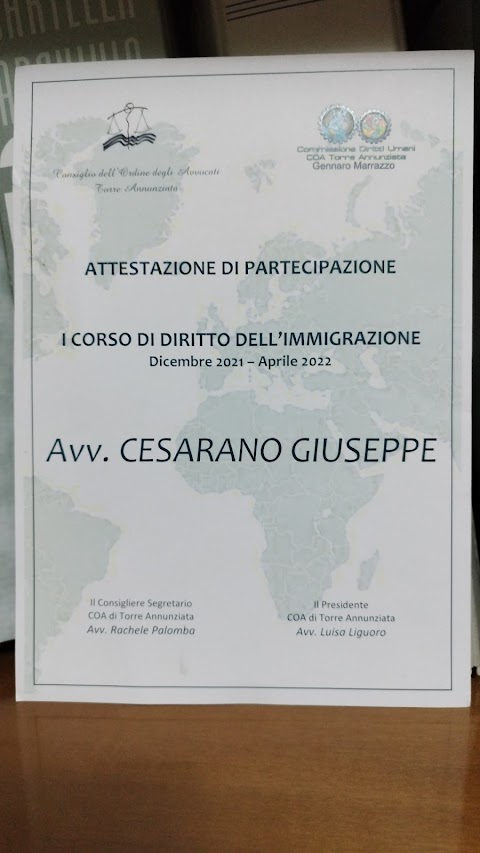 Studio legale Cesarano - Avv.ti Antonio, Teresa e Giuseppe Cesarano