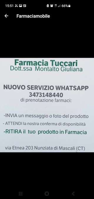 Farmacia Tuccari Dr. Montalto Giuliana