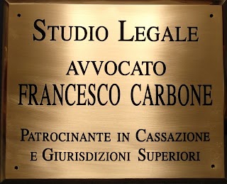 STUDIO LEGALE Avvocato Francesco CARBONE Patrocinante in CASSAZIONE e Giurisdizioni Superiori