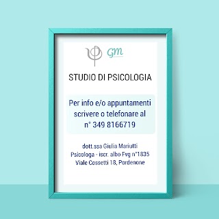 Dott.ssa Mariutti Giulia Psicologa • Psicoterapeuta Pordenone