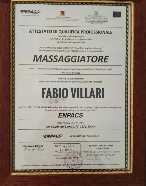 Fabio Villari - massaggiatore sportivo