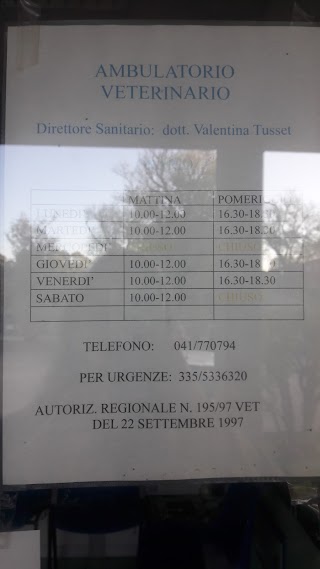 Ambulatori Veterinario Associato Tusset Vianello