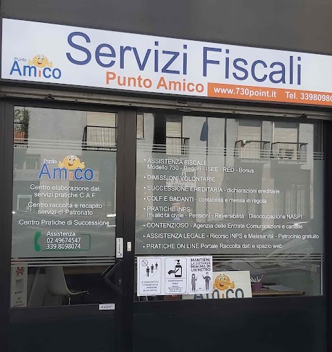 Punto Amico, Caf Milano, modello 730, modello Isee, Successione ereditaria