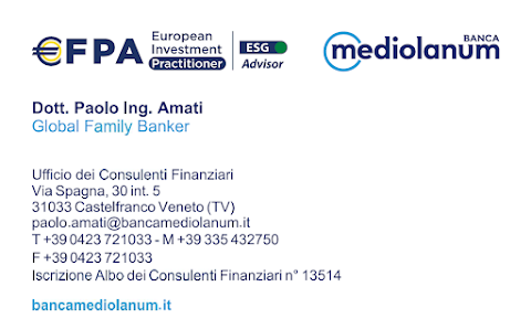 Ing. Paolo Amati - Consulente Finanziario di Banca Mediolanum