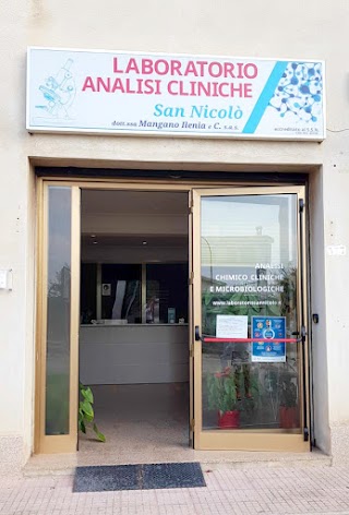 LABORATORIO ANALISI CLINICHE SAN NICOLO' DELLA DOTT.SSA MANGANO ILENIA E C. S.A.S.