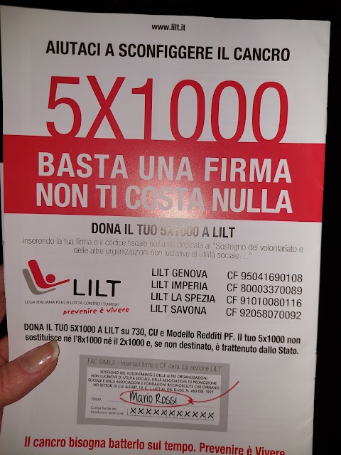 Lega Italiana Per La Lotta Contro I Tumori sezione Savona