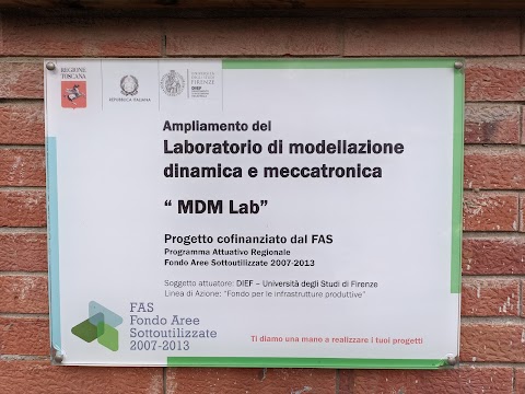 Università degli Studi di Firenze - Ampliamento del Laboratorio di Modellazione Dinamica e Meccatronica (MDM Lab)