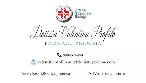 Studio di Dietetica e Nutrizione Clinica Dott.ssa Valentina Profilo