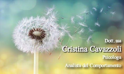 Dott.ssa Cristina Cavazzoli Psicologa, Analista del Comportamento BCBA