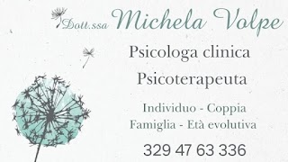 Dott.ssa Michela Volpe - Psicologa - Psicoterapeuta