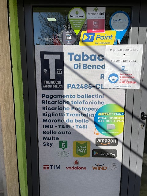 Tabaccheria Di Benedetto RIV 61 Puntoposte, fermopoint bartolini, servicepoint DHL