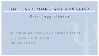 Dott.ssa Morsiani Annalisa Psicologa Faenza