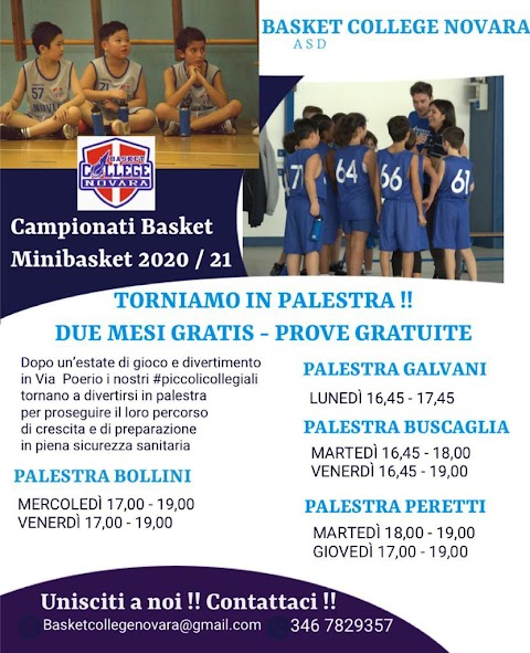 COLLEGE SQUARE GARDEN SCUOLA BASKET DI BASKET COLLEGE NOVARA asd