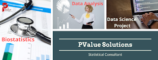 Biostatistics, Data Analysis, Data science project and Training PValue Solutions