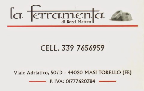 FERRAMENTA di BEZZI MATTEO | FERRAMENTA | MASI TORELLO