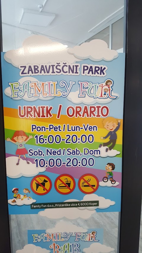 Family Fun, zabaviščni park, d.o.o.