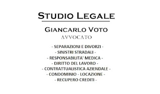 Avvocato Civilista - Divorzista - Salerno -Giancarlo Voto - Separazioni Divorzi - del lavoro - malasanità