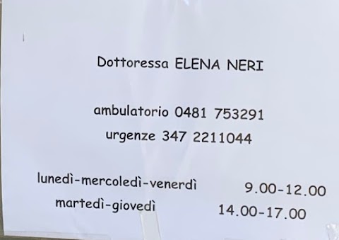 Ambulatorio pediatrico Dottoressa Elena Neri