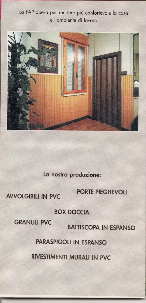 F.A.P. SNC AVVOLGIBILI - TENDE DA SOLE - PERGOTENDE - BOX DOCCIA - ZANZARIERE