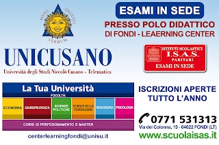 Università UNICUSANO - Polo /Learning di FONDI- Esami in Sede