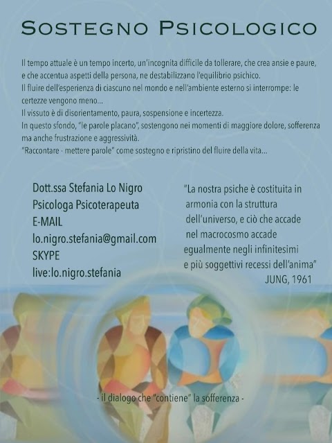 Dott.ssa Stefania Lo Nigro - Psicologa Psicoterapeuta