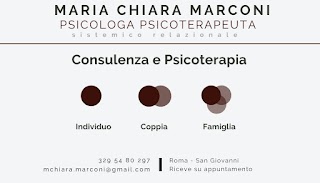 Dr. ssa Maria Chiara Marconi Psicologa Psicoterapeuta - Consulenza e Psicoterapia