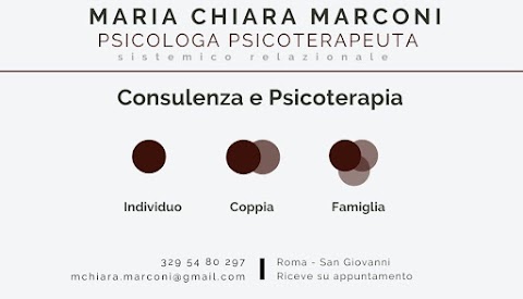 Dr. ssa Maria Chiara Marconi Psicologa Psicoterapeuta - Consulenza e Psicoterapia