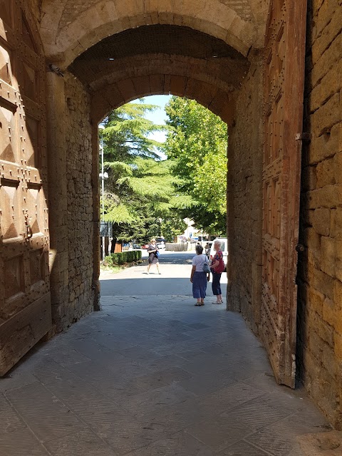 Panoramic view of Roman Theater of Volterra