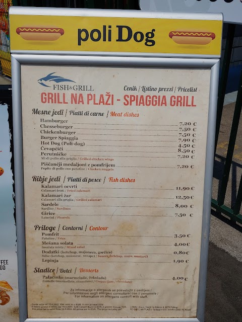 Spiaggia Grill - Grill na Plaži