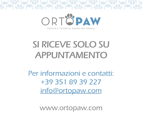 OrtoPaw protesi e tutori su misura per animali