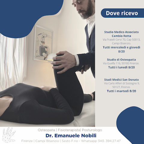 Dott. Emanuele Nobili Osteopata Fisioterapista