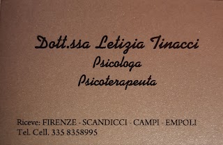 Dott.ssa Letizia Tinacci Psicologa Psicoterapeuta