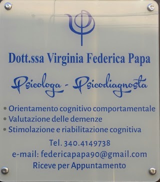 Dott.ssa Virginia Federica Papa - Psicologa, Psicoterapeuta, Esperta in Neuroscienze e Psicodiagnosi
