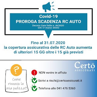 Certò Assicùrati srl - HDI Assicurazioni - ADRIATIC Assicurazioni - REVO Insurance (ex ELBA Assicurazioni)