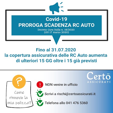 Certò Assicùrati srl - HDI Assicurazioni - ADRIATIC Assicurazioni - REVO Insurance (ex ELBA Assicurazioni)