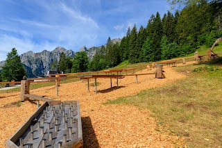 Pista delle biglie in legno