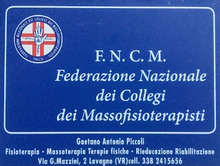 Massofisioterapia-massaggiatore Gaetano Antonio Piccoli