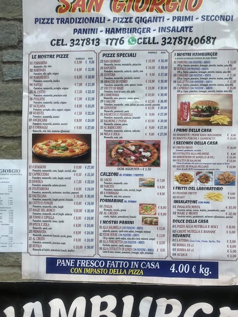 pizzeria e paninoteca san Giorgio