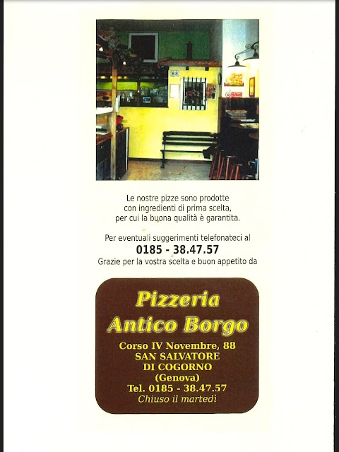 Pizzeria D'Asporto Antico Borgo