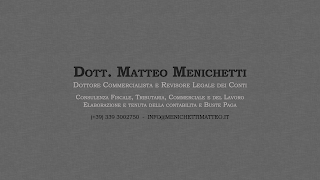 Dott. Menichetti Matteo Commercialista