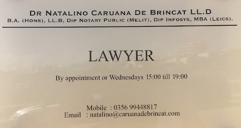 Natalino Caruana De Brincat - Legal - Attorney - Lawyer Malta