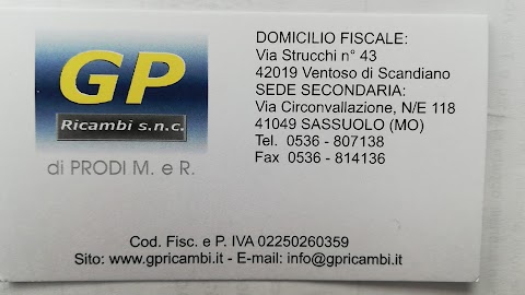 G.P. Ricambi Snc Di Prodi M. & R.